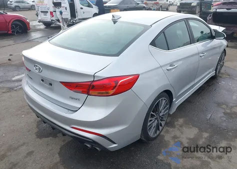 2017 Hyundai Elantra Sport из США, поврежденный, VIN KMHD04LB9HU345257